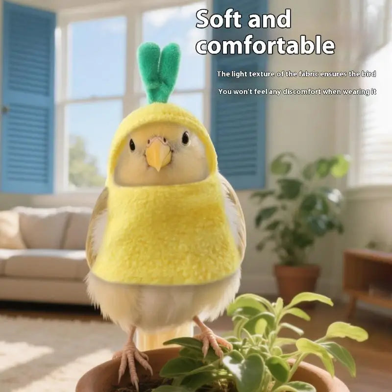 1Pc Cute Soft Bird Role Play Clothes Funny Transform Into Rabbit Pineapple Bird Clothing Cosplay Photo Prop Bird Parrot Clothing