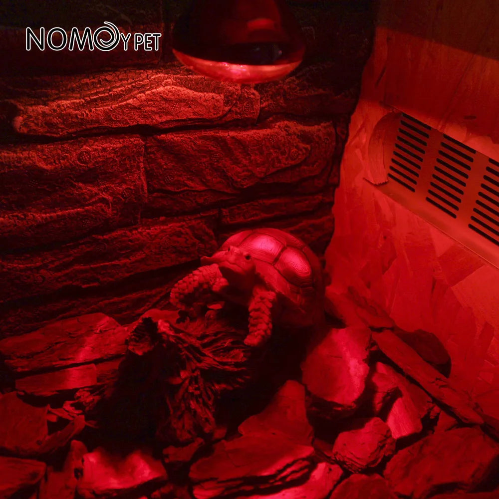 220V Reptile Heat Lamp Bulb Infrared Basking Spot Lamp Red Heat Lamp Bulbs Amphibian Gecko Lizard E27 Infrared Reptile Light