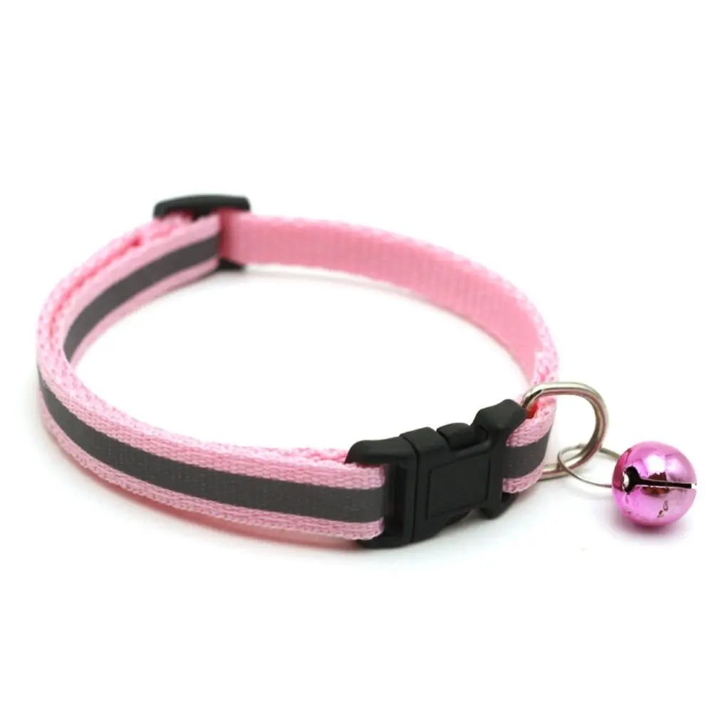 Reflective Flashing Easy Wear Nylon For Puppy Kitten Dog Accessories Pet Supplies Cat Collar Pet Collar