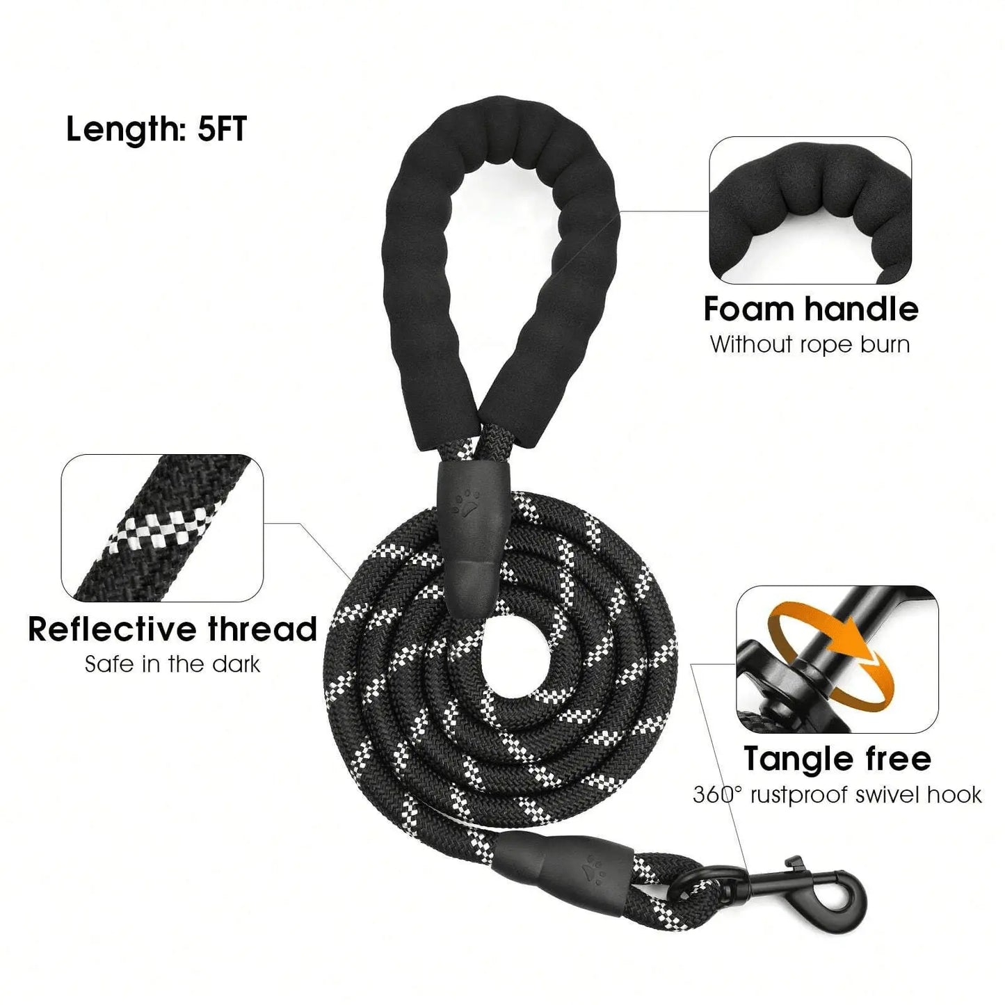 3pcs Escape-Proof Dog Harness Set with Leash and Poop Bag Dispenser for Medium and Large Dogs Walking, Adjustable