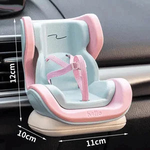 Hamster Car Seat Vent Clip Adorable Miniature Pet Model Safe Driving Accessories Cute Mouse Decor for Dashboard Gift Idea