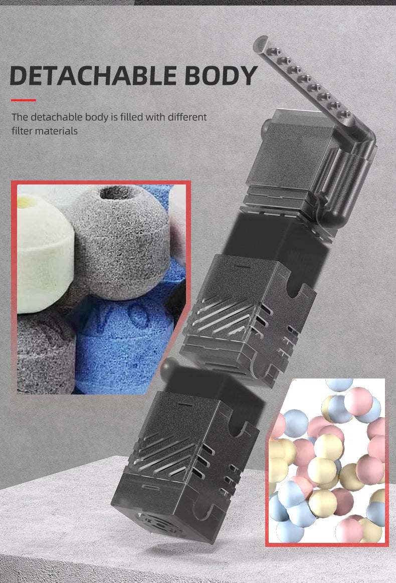 USB fish tank low water filter Aquarium Turtle tank Filter circulation Filtration oxygenation Small fountain