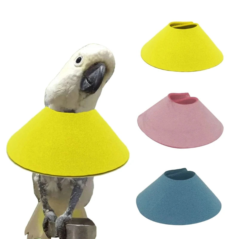 Pet Bird Collar for Plucking Parrot Anti-Bite Recovery Collar Protective Neck Circle for Budgies Prevent Feather Scratch Y5GB