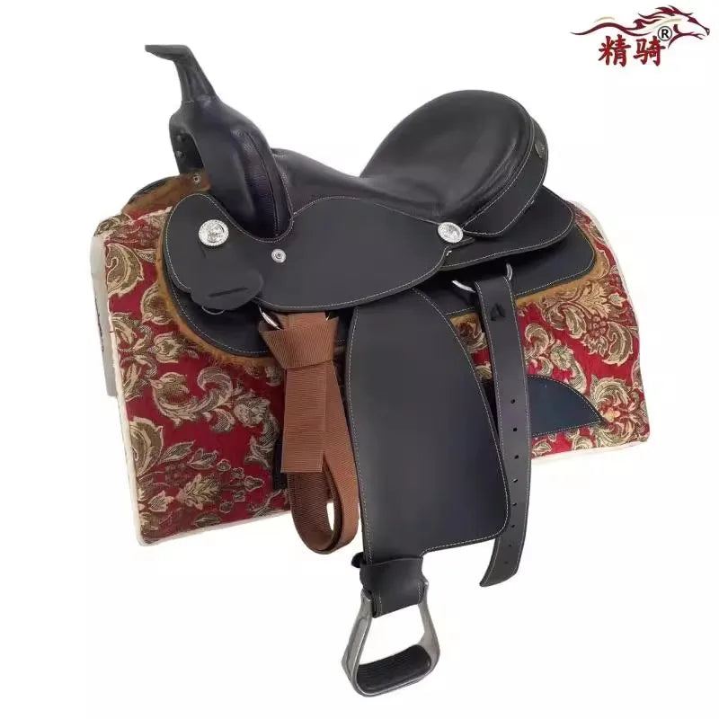 Western Saddle Essence Riding Supplies Pure Cowhide Knight Full Set of Equipment
