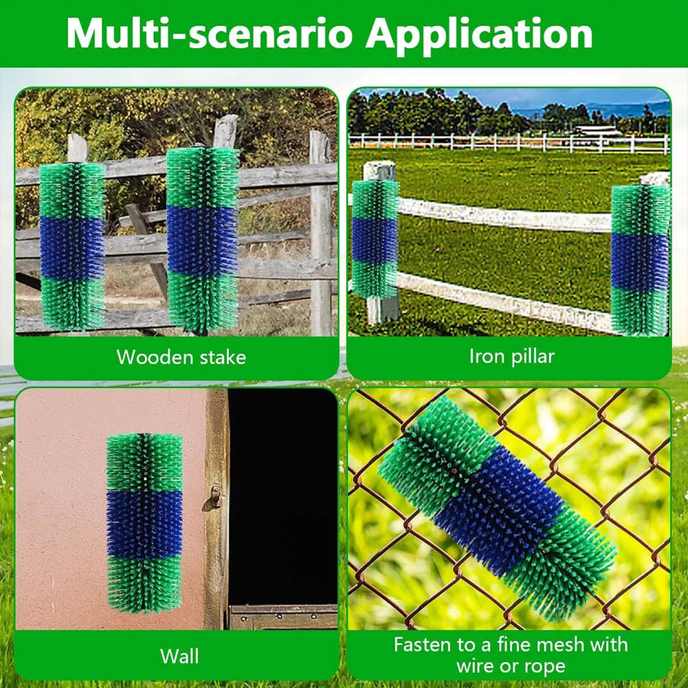 Massage Grooming Brush Relieve Itching on The Back of Livestock Cow Brush Livestock Scratching Brush for Horse Cattle Sheep