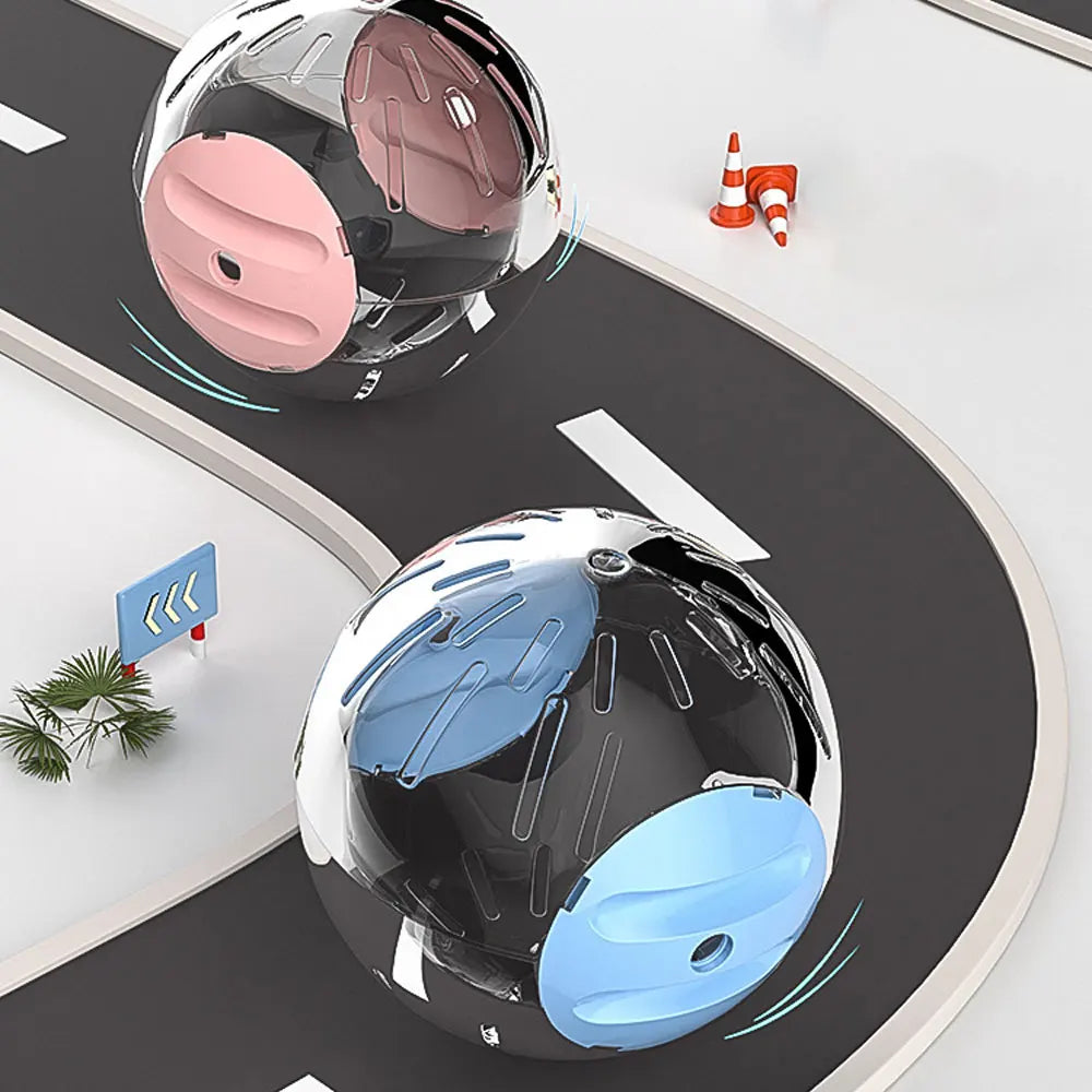 Hamster Exercise Wheel Hamster Toy Car Funny Detachable Lightweight Clear Ball
