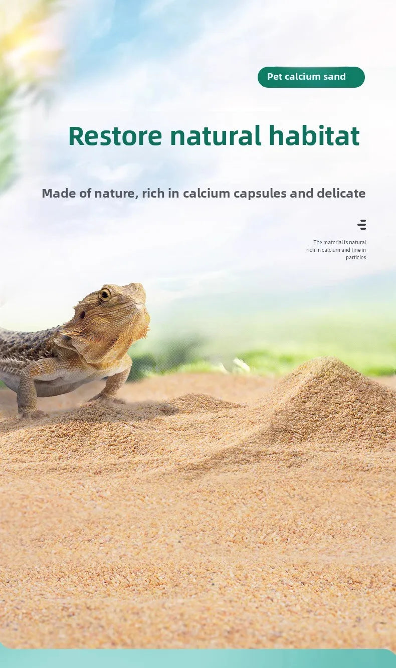 YEE Reptile Calcium Sand Substrate Kit-Premium Desert Terrarium Bedding for Bearded Dragons, Leopard Geckos, Scorpions, Snakes, Spiders & Tortoises