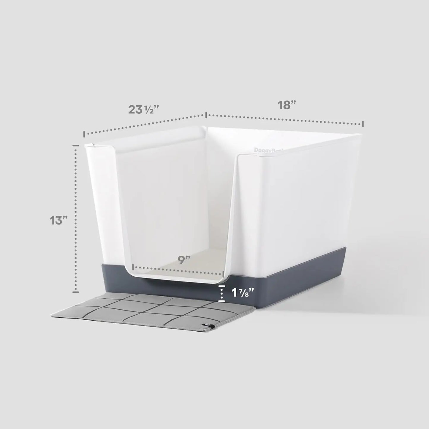 Indoor Dog Toilet Solution - No Mess and Splash Guard - Potty Training Pad Holder