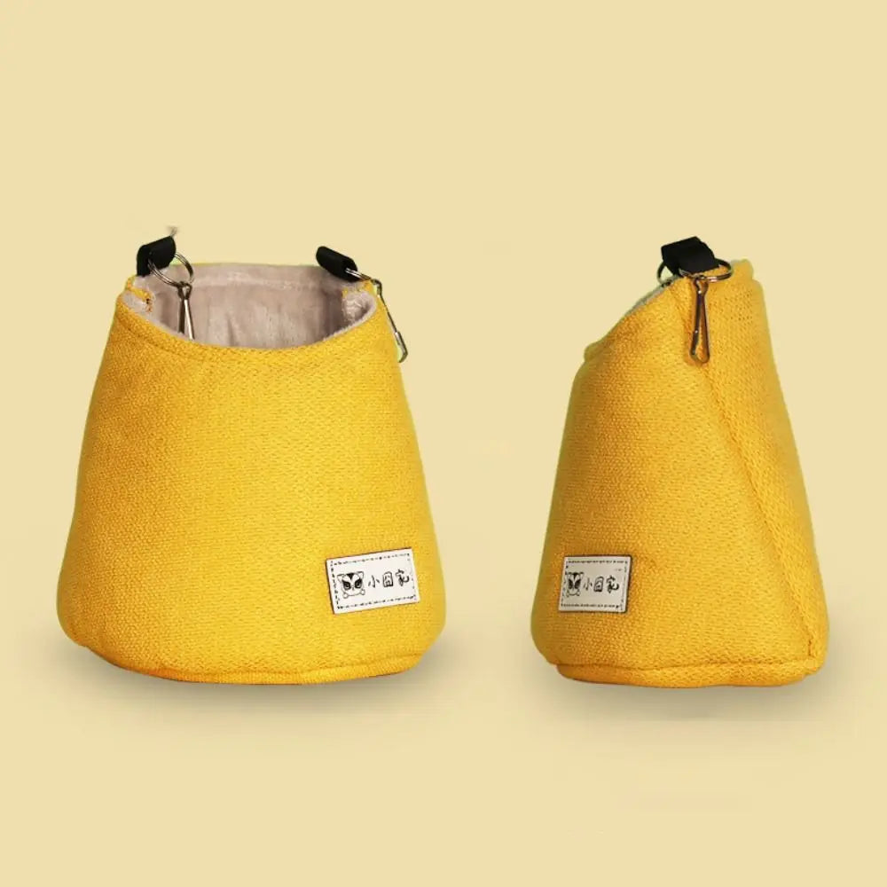Opening Winter Sugar Glider Pouch Cloth/Plush Soft Squirrel Bed Cage with Hook Comfortable Hamster Hanging Bed