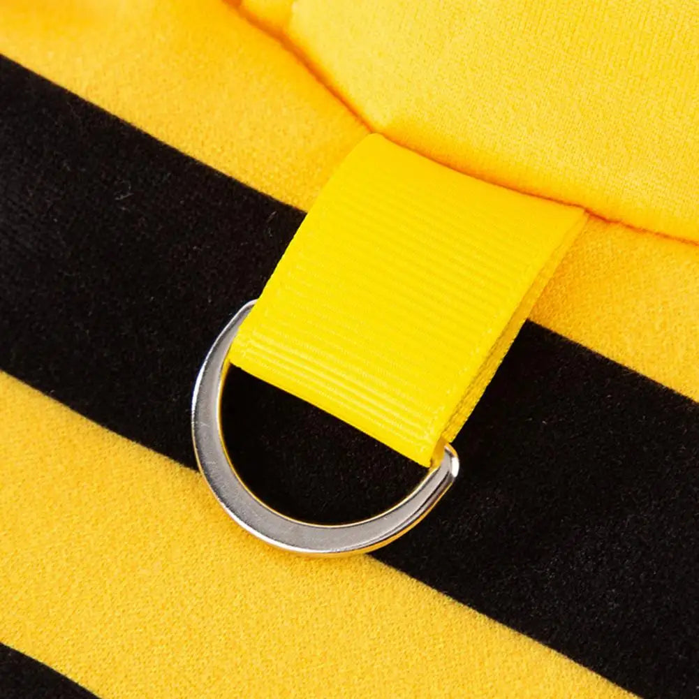 Bee Pet Puppy Coat Apparel Outfit Dog Hoodies Dog Halloween Clothes Winter Cat Holiday Cosplay Outfit for Small Medium Dogs Cats