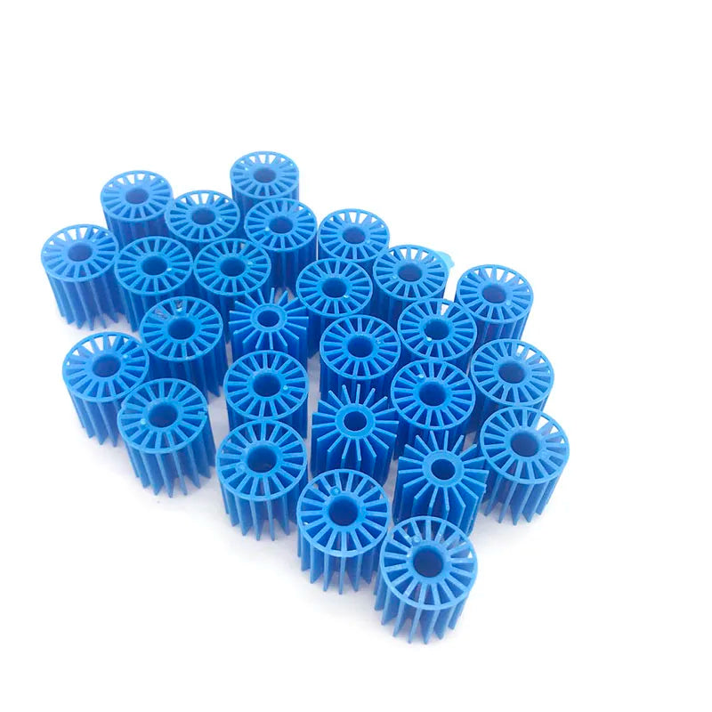 Aquarium Filter Fish Tank Fluidized Moving Bed Filter Bubble Bio Filter Media With Air Stone And Sponge Filters Transparent