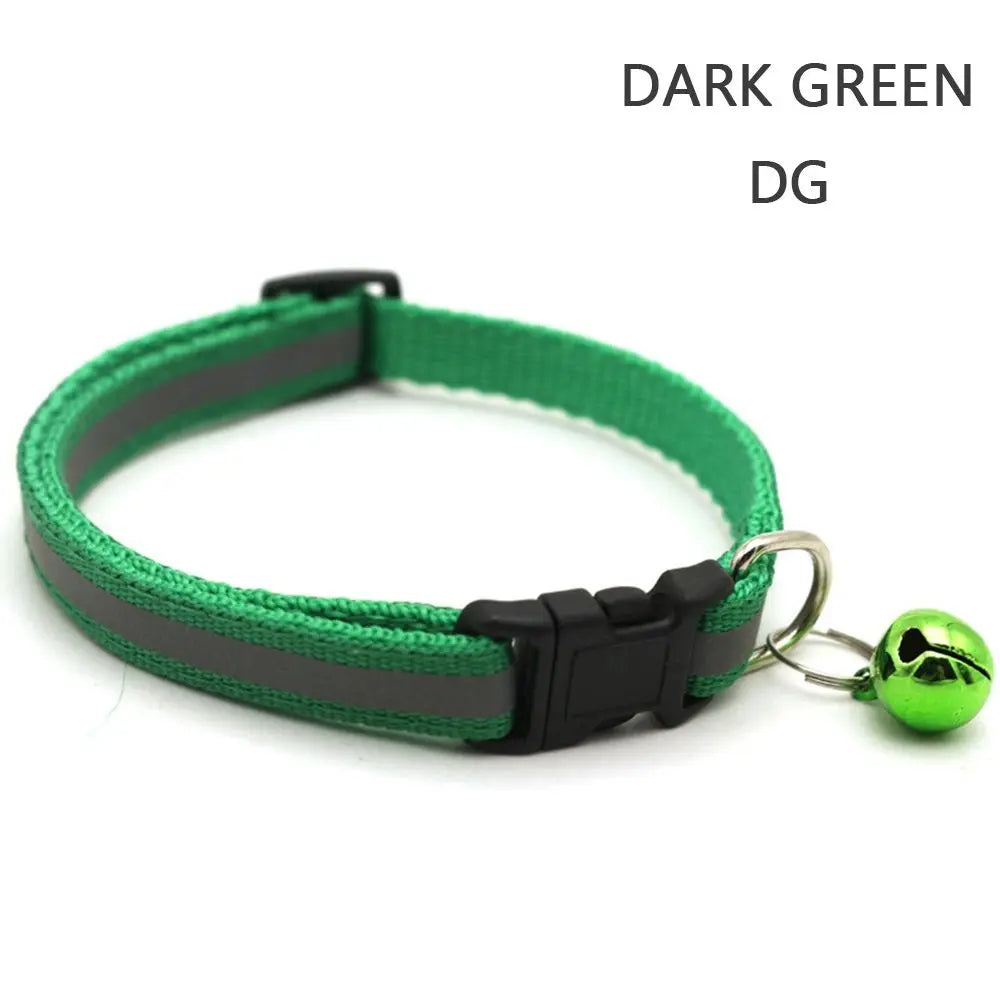 Reflective Flashing Easy Wear Nylon For Puppy Kitten Dog Accessories Pet Supplies Cat Collar Pet Collar