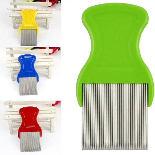 Stainless Steel Dog  Cat Pets Comb Grooming Brushes Cheopis Cootie Anoplura Flea Lice Random Color