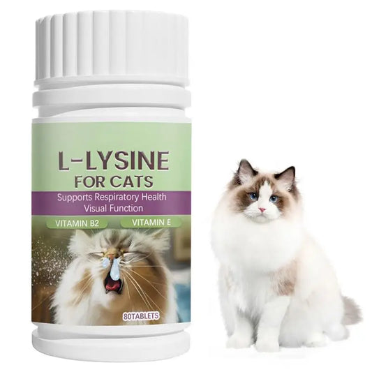 Mild Cats Supplement For Sneezing 80pcs Tablets Kitten Tears Care Respiratory Health Nutritional Care