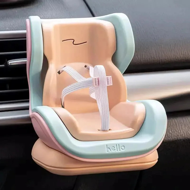 Hamster Car Seat Vent Clip Adorable Miniature Pet Model Safe Driving Accessories Cute Mouse Decor for Dashboard Gift Idea