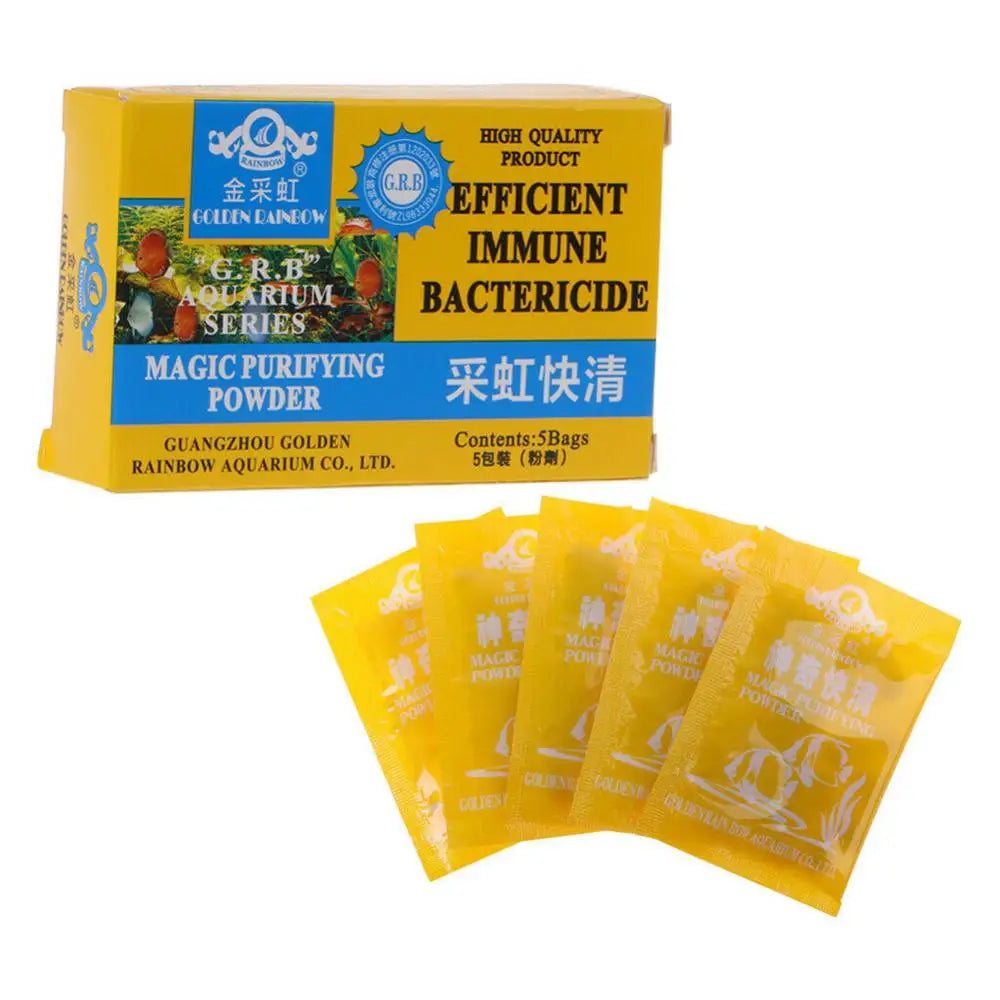 5Pcs New Aquarium Water Magic Purifying Powder Fast Cleaning Fish Tank Magical Cleaner Purifier For Water Aquarium Accessories