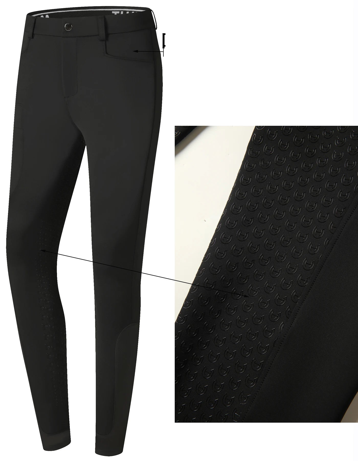 Professional Men's Equestrian Pants Full Silicone Anti-Slip Horse Riding Sports Pants Elastic Quick-Dry Horseback Riding Pants Men's
