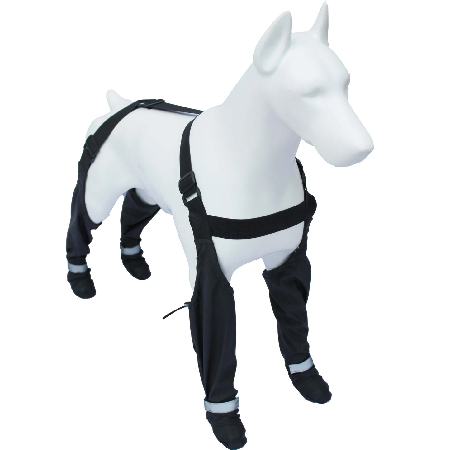 New Anti-Dirt Reflective Stripes Dog Boots All-Season Elastic Waterproof Outdoor Pet Shoes Dogs Non-Slip Grip Machine Washable