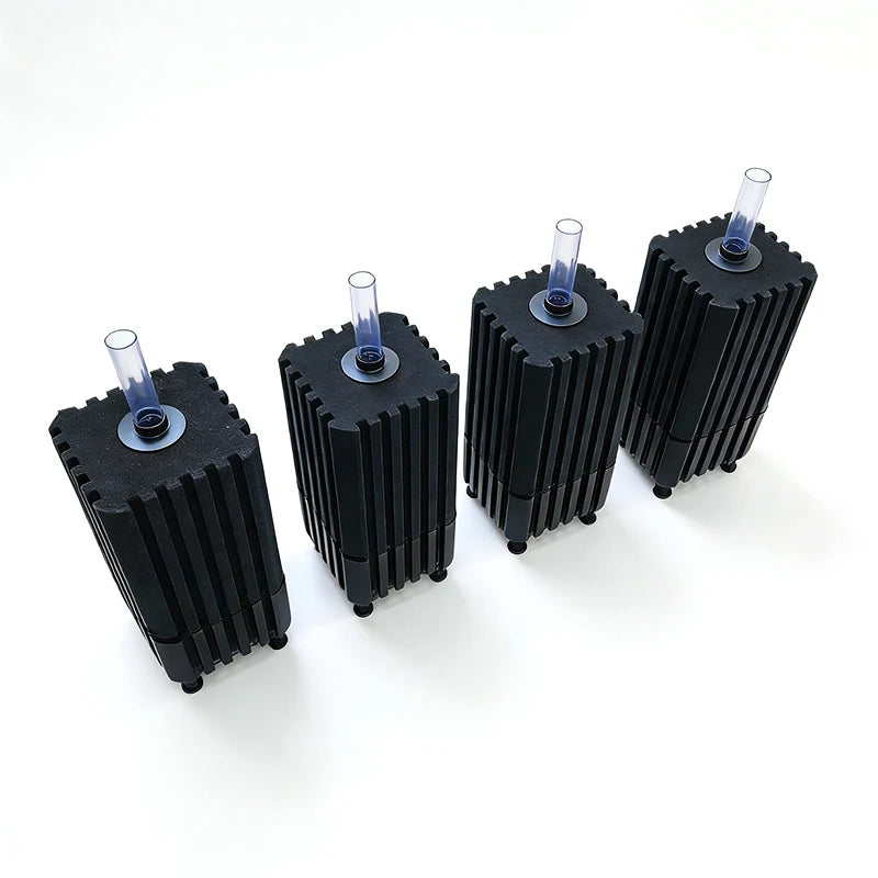 Big Aquarium Sponge Filter For Fish Tank Air Pump Skimmer Biochemical Sponge Filter With Media Ball Aquarium Bio Filter