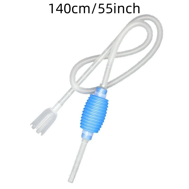 Aquarium Siphon Fish Tank Syphon Vacuum Cleaner Pump Semi-automatic Water Change Changer Gravel Water Filter Aquarium Tools 1.4mm