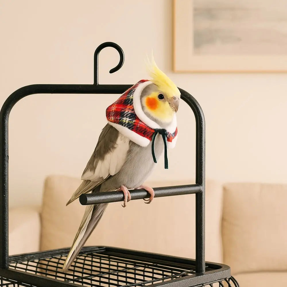 Warm Bird Cloak Festive Comfortable Pet Hamster Outfits Adjustable Windproof Parrot Outerwear for Guinea Pigs Rabbit Parrot