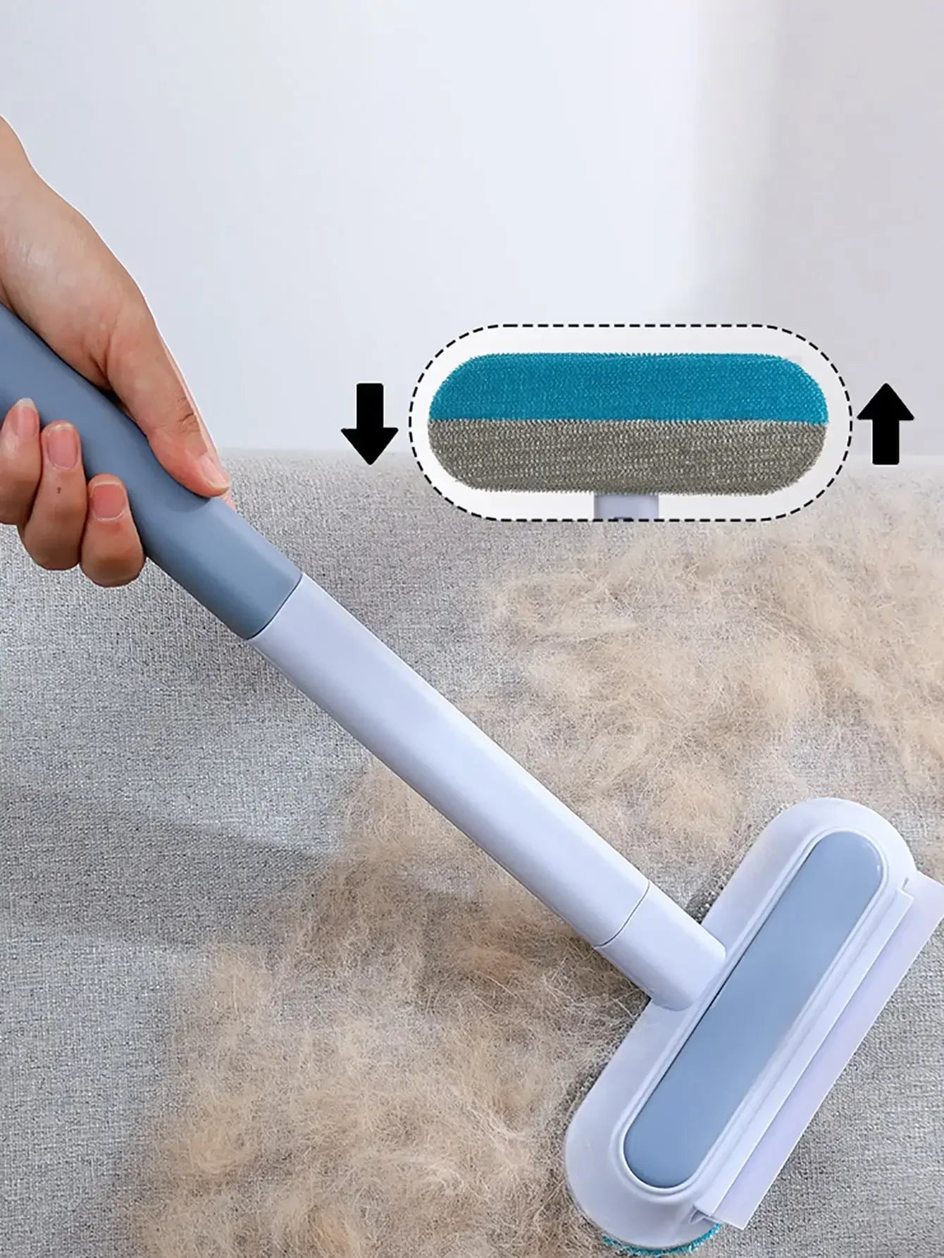 Pet Hair Removal Set Tool Reusable Static Removal Gloves Double-Sided Grooming Gloves Remove Dog Cat Hair Carpets Sofa Cleaner