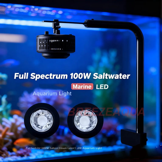 A7S III Wi-Fi App Phone Control Full Spectrum 100W Saltwater Marine LED Aquarium Light for Coral Reef Fish Tank