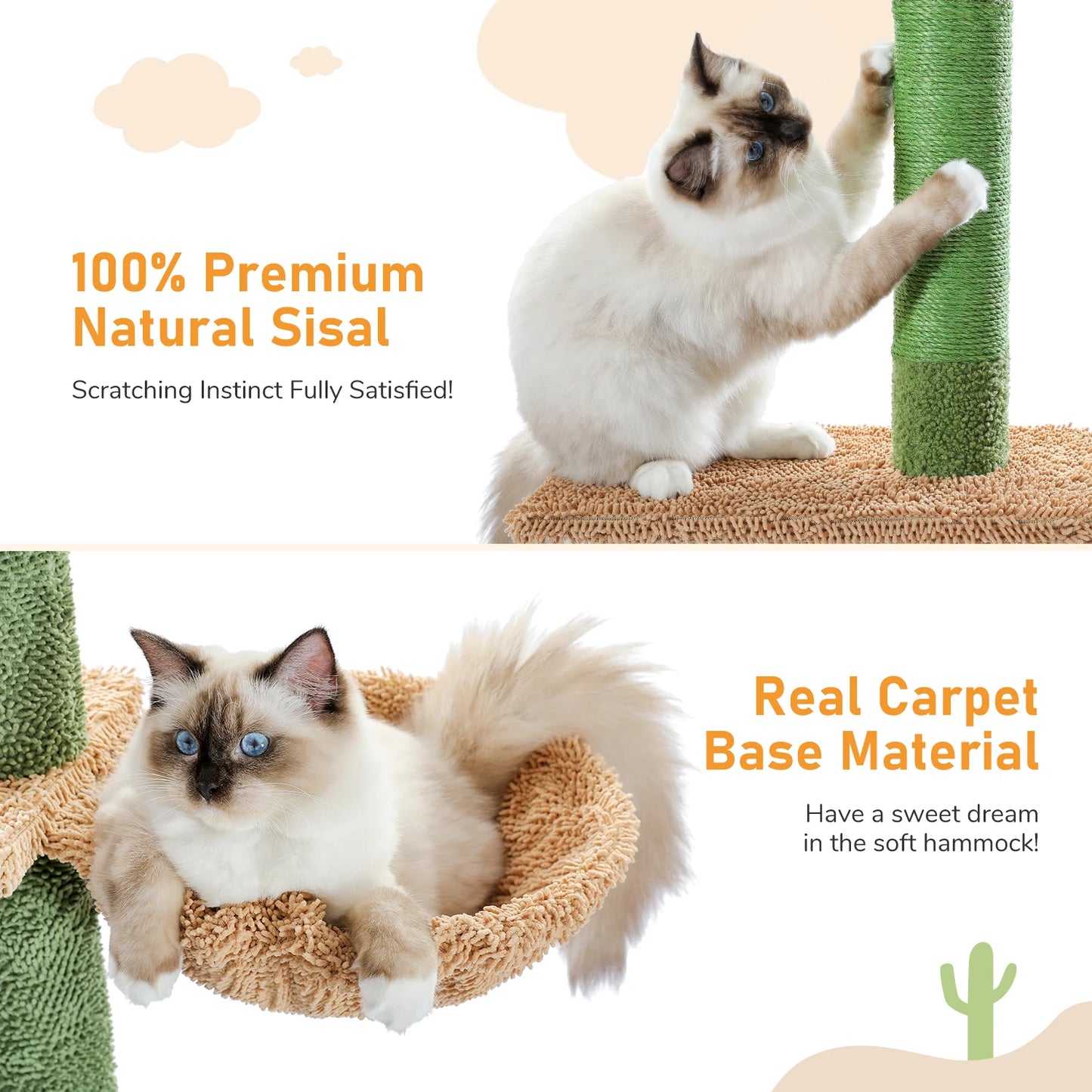 Adjustable Floor-to-Ceiling Vertical Cat Tree Tower Stable Tall Cat Climbing Tree Cat Kittens Cat Toy Suitable for Indoor Cats