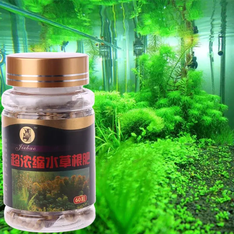 60 Pieces Root Freshwater Aquarium Aquatic Plant Fertilizer 60 Capsules Mixed Nourishing for Water Plant