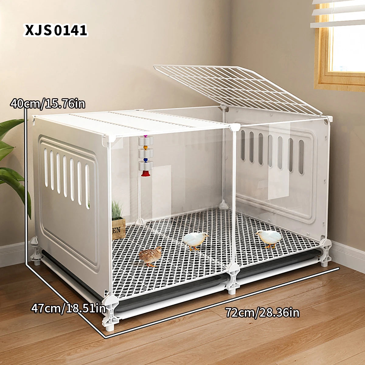 Chicken Cage Household Large Breeding Cage Chicken Coop Automatic Cleaning Duck Cage Wire Mesh Balcony Outdoor Poultry Cage