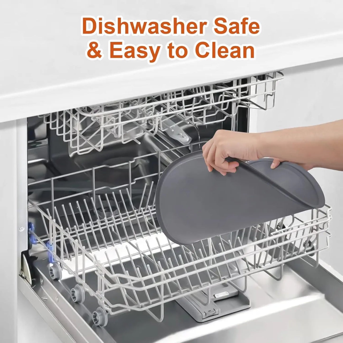 NPET Waterproof Silicone Dog Food Mat for DF10 Dog Fountain, Slip Resistant Dishwasher Safe Pet Feeding Mat,(28" x 2 1.26")