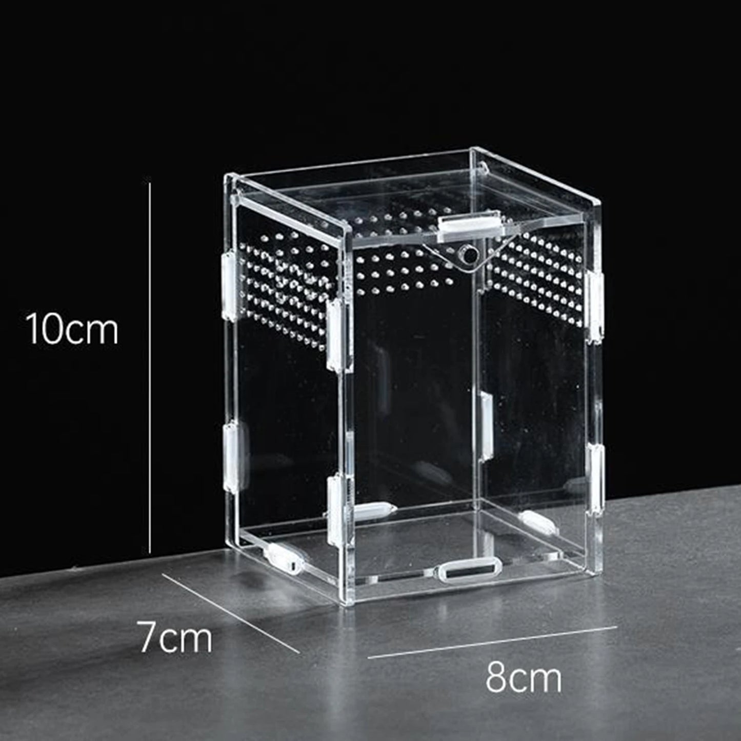 Acrylic Transparent Reptile Terrarium Breeding Box Turtle Cage Nano Arboreal Tarantula Bearded Dragon Reptiles Habitat