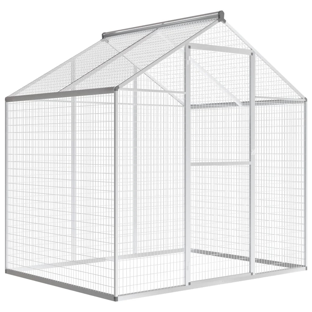Outdoor aluminum aviary versatile bird home aluminum construction easy assembly  178x242x192 cm / 178x122x194 cm