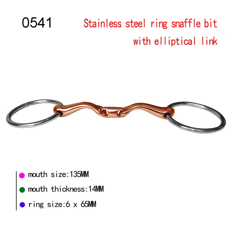 Horse Snaffle Bit Stainless Steel Eggbutt Bit Horse Chew Jointed Mouth Bit Horse Training Equipment Equestrian Products