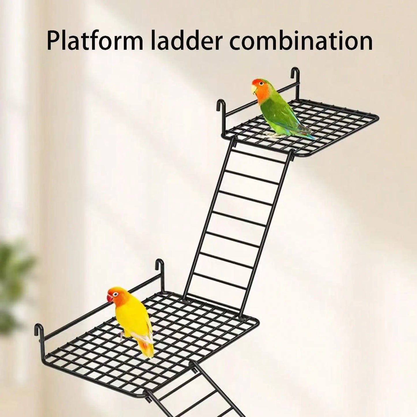 1pc/2pcs parrot station network interactive platform rest platform platform ladder combination toy station net piece