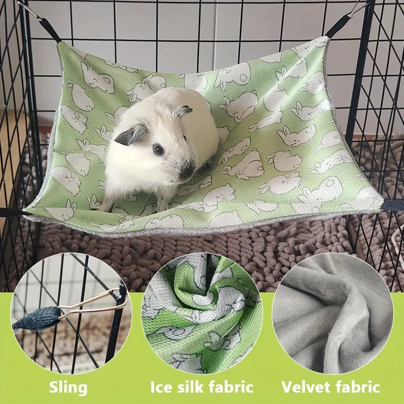 Double-Sided Hammock with Sling Small Pets Accessory Equipment
