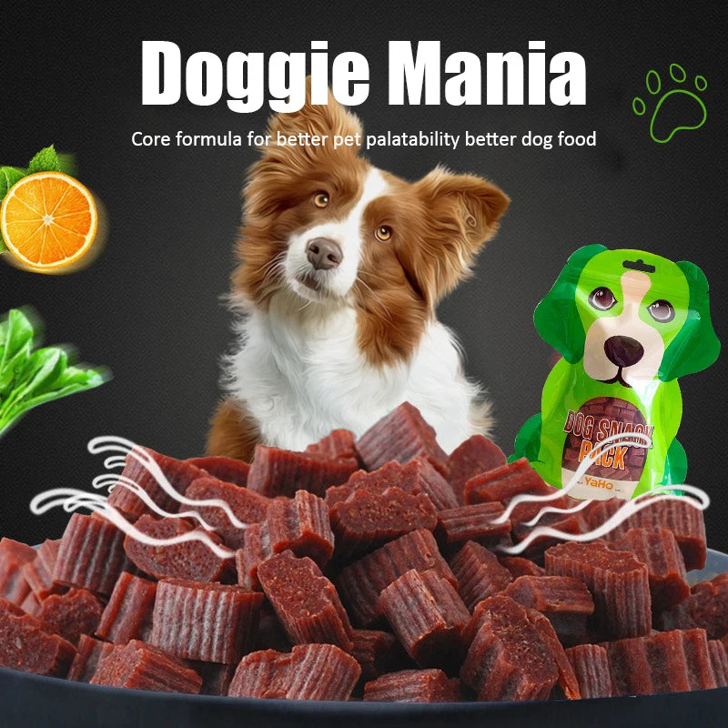 Diced Beef Particles Appetizing Digestive Nutritious Delicious Chewy Adult Dog Puppy Training Rewards Premium Beef Pet Snack