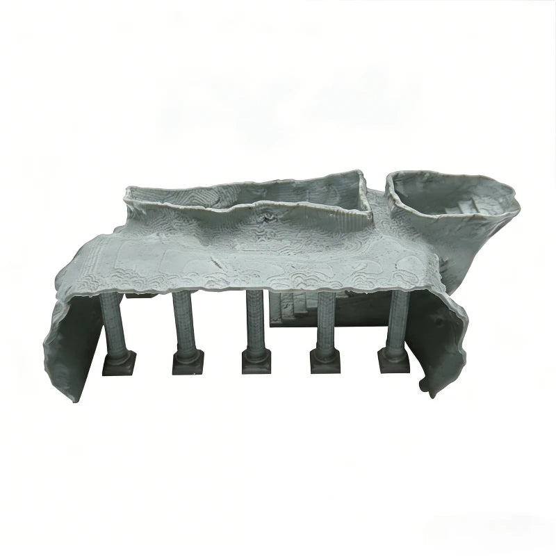 Simulated Roman Column Palace Fish Tank Cave - Aquarium Small Fish & Shrimp Hiding House Decor
