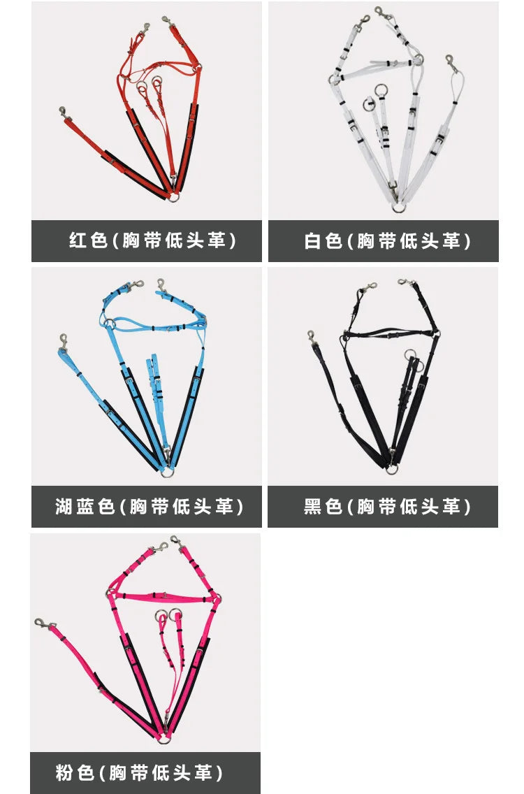 PVC Endurance Breastplate Adjustable Martingale Set Equestrian Tack Horse Riding Gear Saddle Accessories