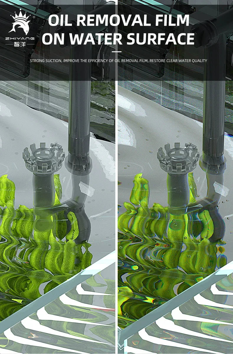 Aquarium 110V 220V Wall-mounted Filter Fish Tank Filter External Grass Tank Filter Water Flow Adjustable Suitable for 30-80CM