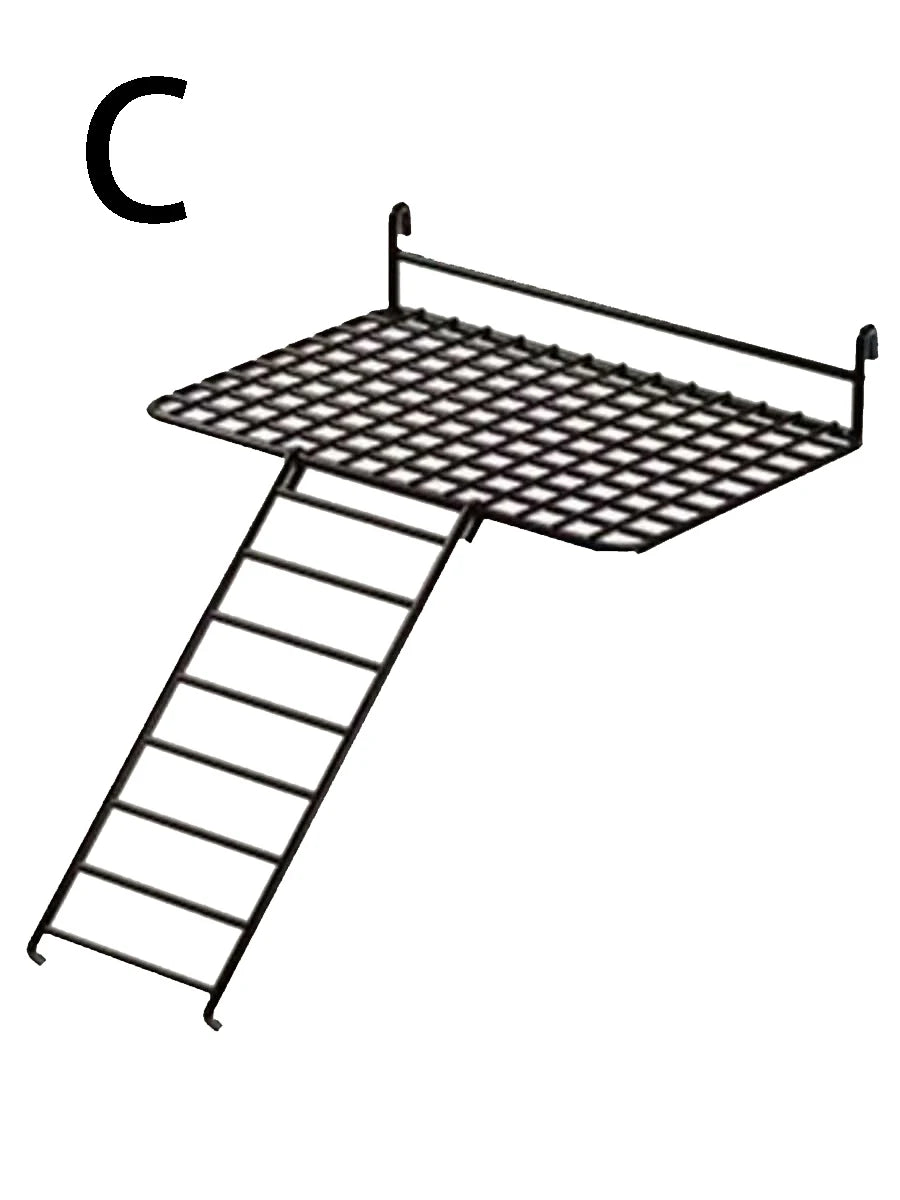 1pc/2pcs parrot station network interactive platform rest platform platform ladder combination toy station net piece