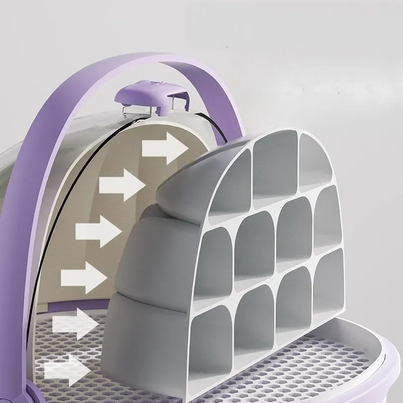 Solid Color Silkworm Raising Set Silkworm Canteen Space Capsule Insect Breeding Box Special Breeding Barn Silkworm Breeding Box