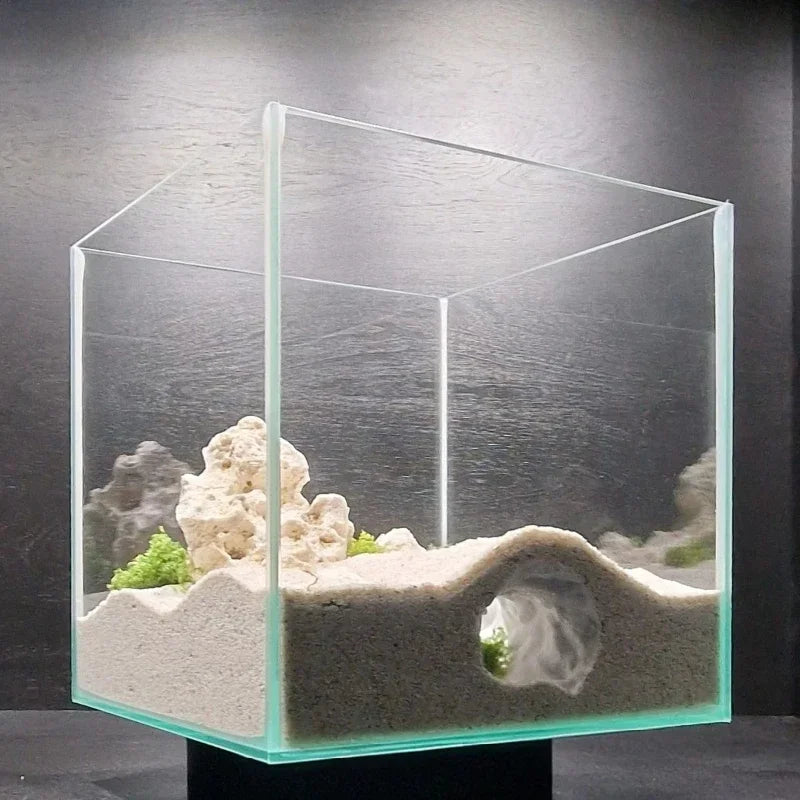 Fish Tank Landscaping Ornaments Rest, Breeding Aquarium Decoration Hidden Cave Shelter Hideout for Fish Shrimp Reptile Play