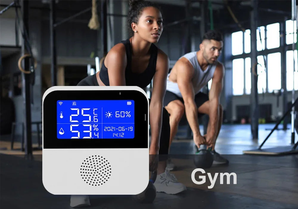 WiFi Tuya Smart Life LED Display Temperature Humidity Sensor Living Room Office Indoor Aquarium Water Temperature Detector Line