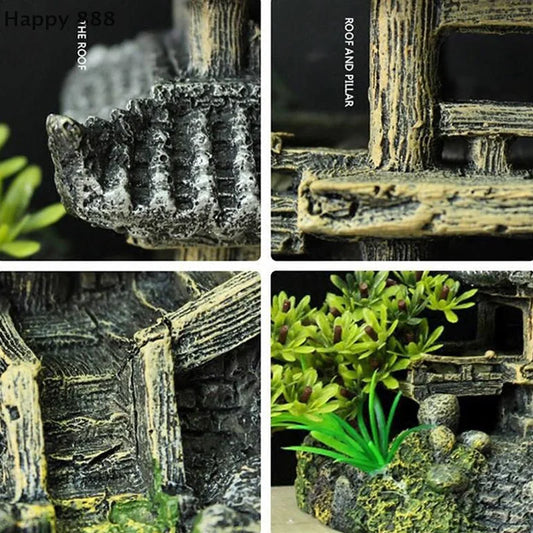 Resin Aquarium Ornament – Realistic Simulation Decoration For Fish Tank Landscaping And Aquatic Habitat Enhancement