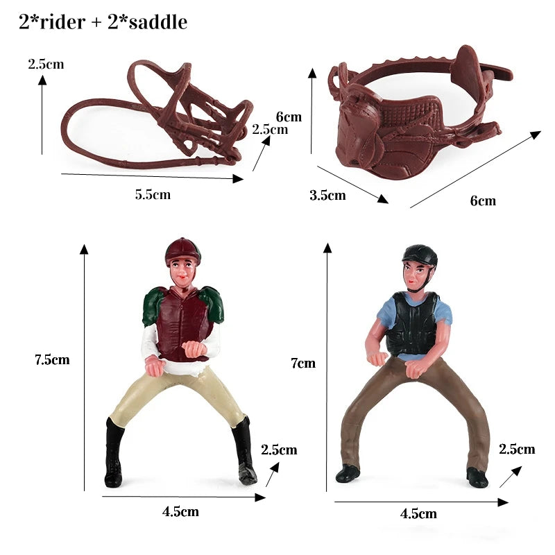 Miniature Horse Cowboy Stud Farm Stable Horseman Action Figures Animal Model Appaloosa Harvard Hannover Clydesdale Quarter Horse and more