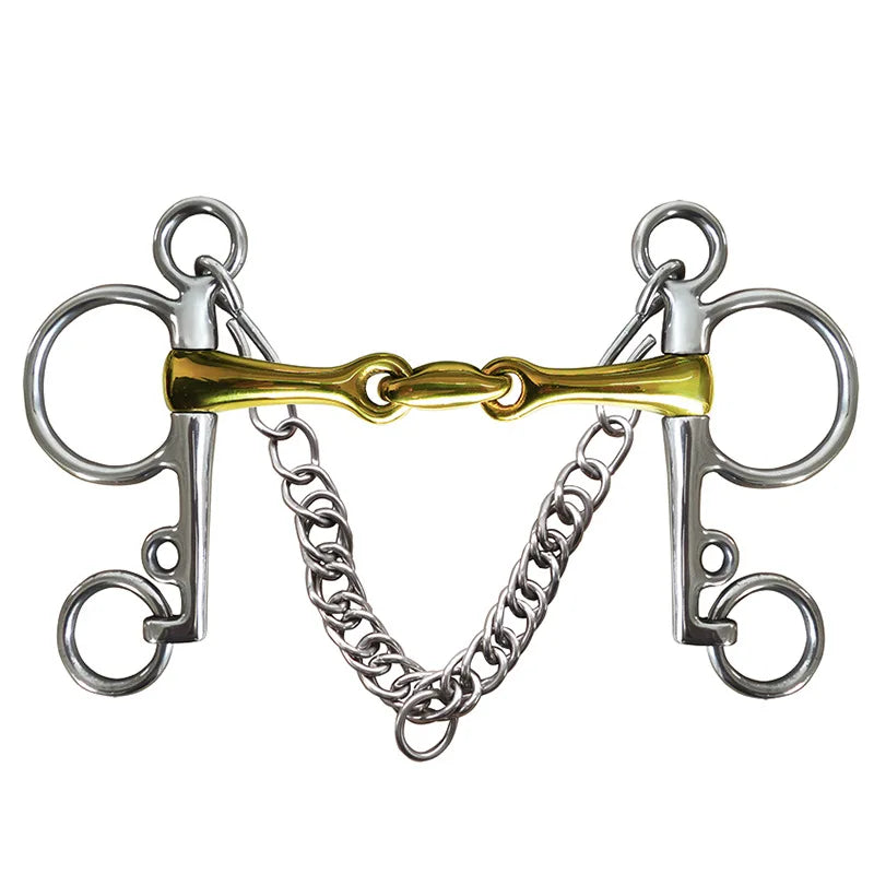 Professional Horse Bit Stainless Steel Chain Horse Snaffle Bit Equestrian Harness Equipment Product