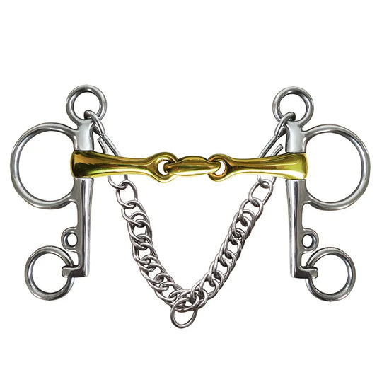Professional Horse Bit Stainless Steel Chain Horse Snaffle Bit Equestrian Harness Equipment Product