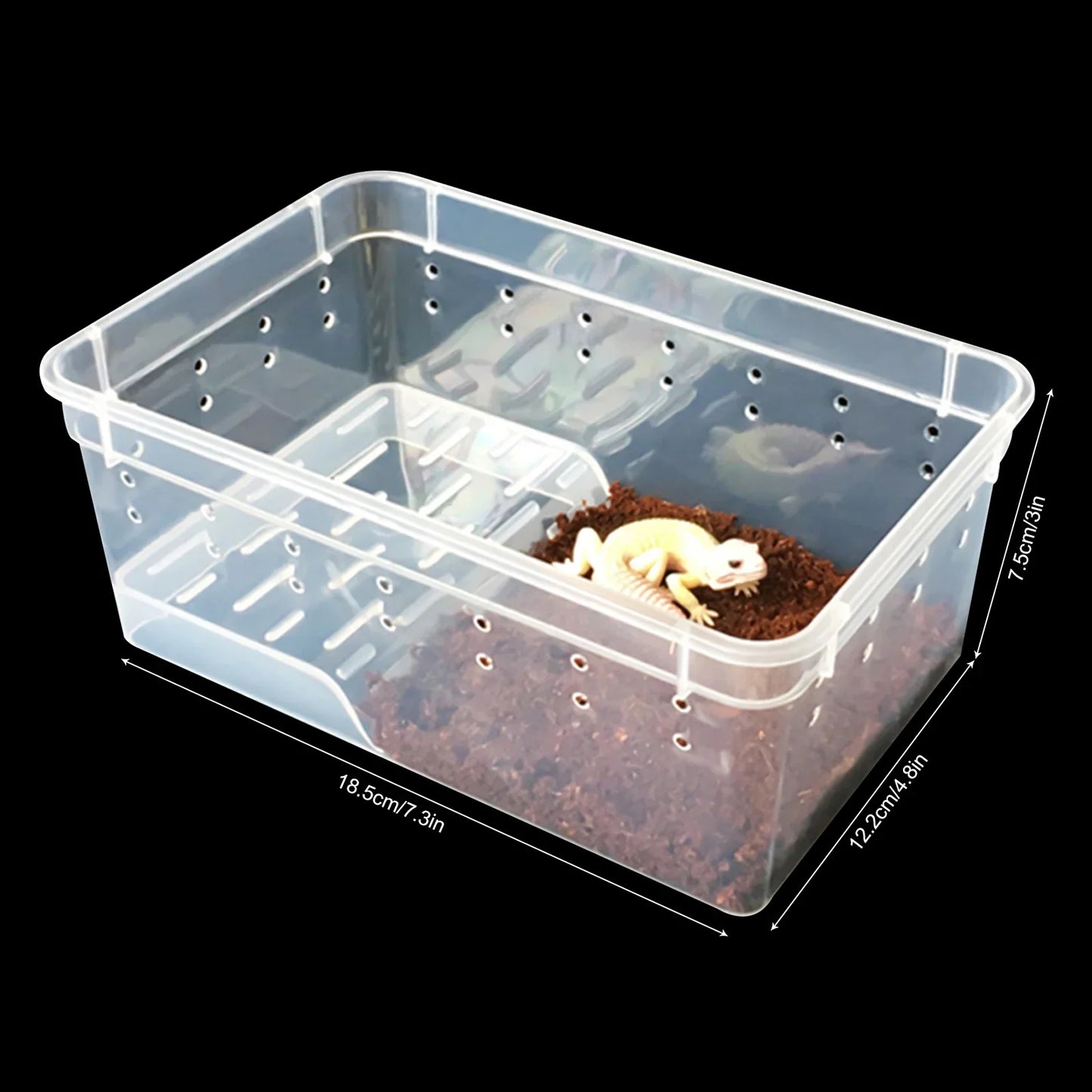 8 Layers Acrylic Pets Feeding Cabinet, 220V High Capacity Transparent Winter Breeding Box with Thermometer & Hygrometer