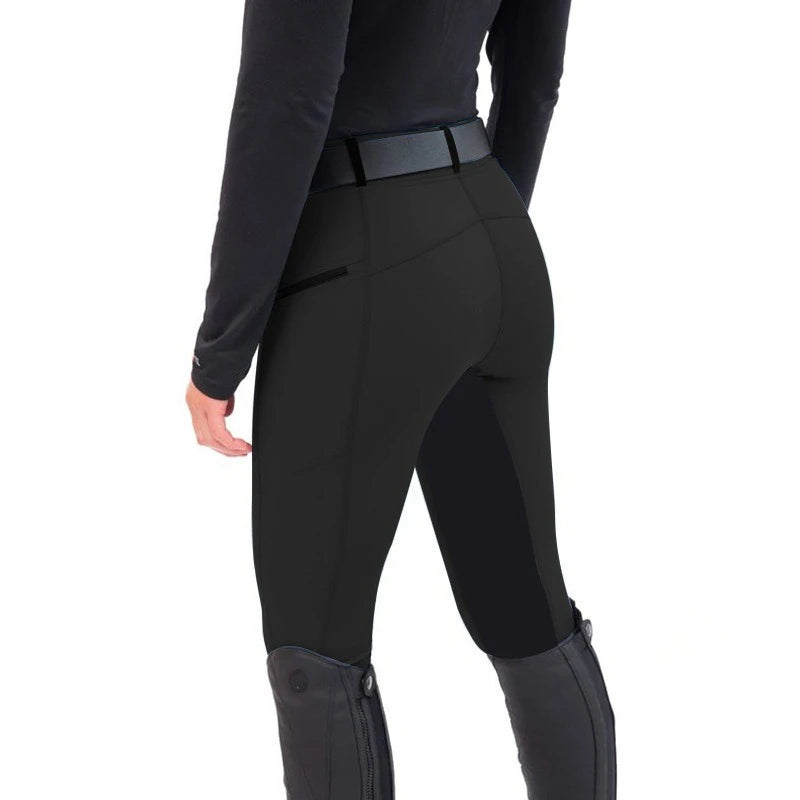 Women Slim Fit Stretch Equestrian Riding Pants Skinny Casual Paneled Trousers Essential Ware